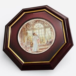 Trisha Romance "Bright Eyes" Collector Plate - Framed - Limited Edition #22,867